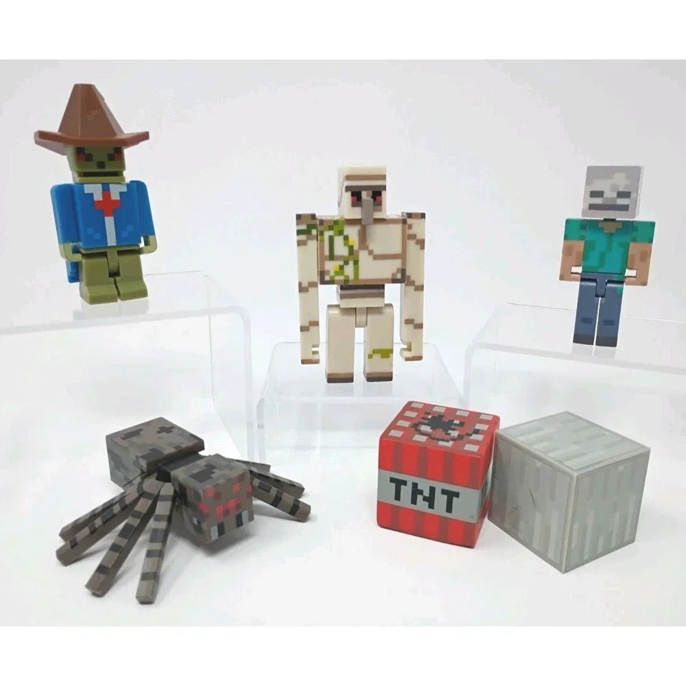 Minecraft Figure Lot Of 6 Mixed Figures